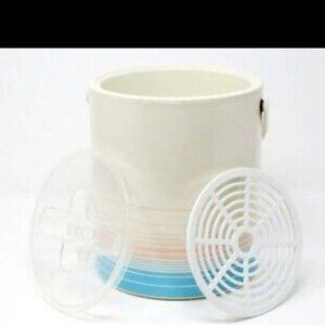 Vintage 1970s Thermo-Serv Ice Bucket with Lid & Handle-LIKE NEW